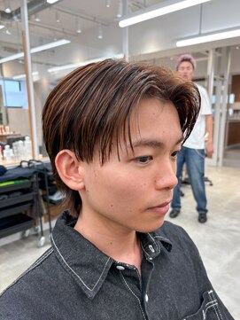 ルースト 南堀江店(ROOST) MEN'S/リバースセンターパート/ニュアンスパーマ/南堀江