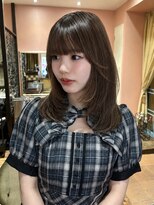 ロチカバイドールヘアー 心斎橋(Rotika by Doll hair) ブリーチなし透明感ベージュ×ミディアムレイヤー