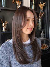 【似合わせ顔周りカット】顔周りのレイヤー＆後れ毛設計で垢抜けた横顔に