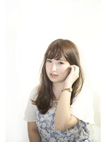 アジュール ヘアデザイン(Aｊu r hair design) フェミニンセミロング♪