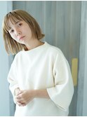 切りっぱなし×フレンチボブ