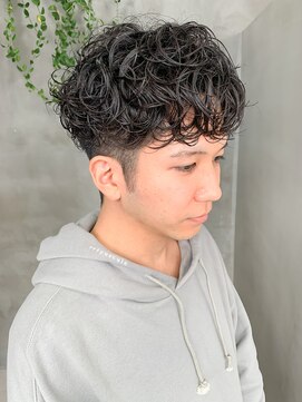 テトヘアー(teto hair) tetohair 渡辺 メンズカット マッシュショート ピンパーマ
