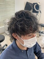 ラ メール ヘア デザイン(La mer HAIR DESIGN)&nbsp;お洒落パーマウルフ×メンズハイライト