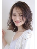 大人可愛い20代30代40代くびれヘアメルティカラー