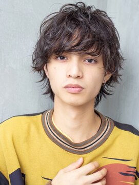 オースティン 流山おおたかの森(AUSTIN) ツイストパーマ七三オールバックマッシュウルフスリークショート