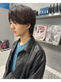 吉祥寺　センターパート　ニュアンスパーマ　ウルフカット