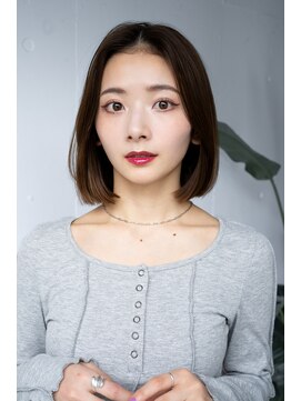 レノラ 本町(LENORA) 20代30代大人かわいいナチュラル暗髪エアーストレートヘア