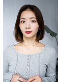 20代30代大人かわいいナチュラル暗髪エアーストレートヘア