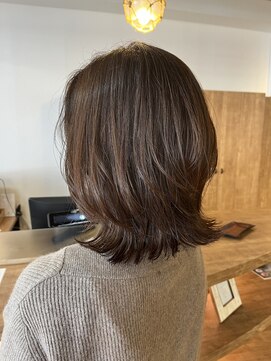 バイエイト 野並店(By Eight) Bobレイヤー×艶ブラウン