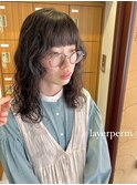 外国人風ロングウェーブパーマ