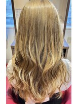 ヘアサロン ビビット 久宝寺店(VIVIT) 白髪ぼかしブリーチ　ミルクティーベージュ