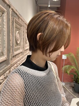 アンユヘアー 与野駅前店(unu.hair) ショート/ハンサムショート/前髪なしショート/ハイライト