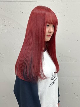 シーク 天神(SEEK) 松尾菫菜/レッドカラー/ブリーチ/ダブルカラー/韓国ヘア