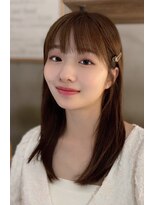 メゾンドムニ 恵比寿(Maison de MUNi)&nbsp;小顔カット髪質改善ダークブラウンカラー