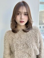 バイオレット 栄店(Violet) ワンカールレイヤーカット小顔前髪ミディアムヘアRI-8