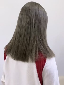 メゾンアクア 表参道(Maison ACQUA) ☆ブリーチなしダブルカラー オリーブ オリーブベージュ ボブ