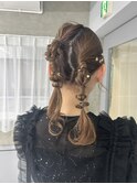【お呼ばれヘア】ニュアンスツインアレンジ