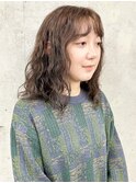 ＊ニュアンスパーマロングハードスパイラルパーマ前髪30代40代1