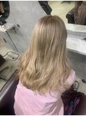 ミルクティー、ブリーチカラー