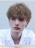 渋谷緩め波巻きスパイラルパーマツイストスパイラルツーブロック