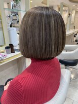 アッシュ 仙川店(Ash)&nbsp;40代50代60代白髪ぼかし脱白髪染め似合わせショートボブ