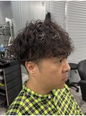 メンズパーマ/メンズカット/波巻き/ツーブロック/ビジネス