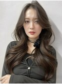#86/韓国/韓国風/レイヤーカット/後れ毛/くびれヘア/前髪/原宿
