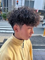 マッシュスパイラルパーマツイストスパイラル波巻きメンズ