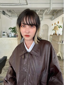 テルヴェ(Terve) 外ハネボブデザインカラーアンブレラカラーブリーチカラーボブ