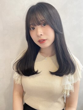 トゥルーズ 梅田店(TLUUS) 【TLUUSアプリコットオレンジハイライトカラーくびれヘア】