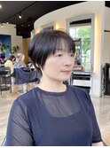 綺麗なシルエットお手入れ簡単大人ショート/ミスエッセンス竹下