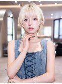 切りっぱなしボブ髪質改善ストレート前髪顔周りレイヤーカット