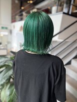 if&nbsp;グリーン/切りっぱなしボブ