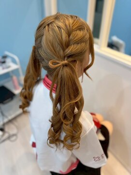 推し活オススメリボンツインヘアセット
