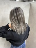 バレイヤージュ、ハイライト、レイヤーカット、ダブルカラー
