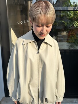 ソラス(SOLAS) ハンサムショート×ライトベージュ