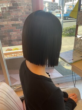 ウェーヴ 浜松小豆餅店(wave) タッセルボブ×縮毛矯正×サブリミックトリートメント