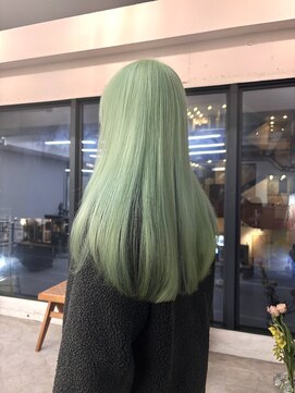 ノットイコール(not equal) high layer × pail green