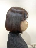  美肌カラーシースルーとミニボブ