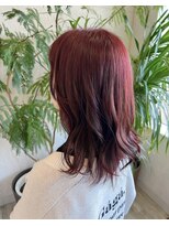 フゥカ 売市店(fuka)&nbsp;ミディアムスタイル×ワインレッドカラー　八戸