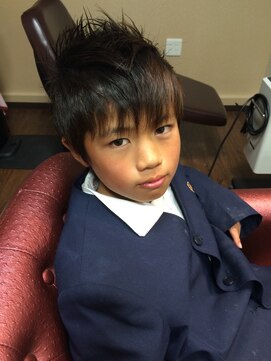 ヘアーサロン アンジュロ(hair salon angelo) ぼくも、おしゃれしたい！