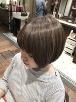 リバレッジ 広尾(Leverage)&nbsp;透明感大人モテカラーショートスタイル