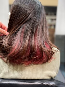 アッシュヘアー 西野店(ASH HAIR) ロブ×インナールージュピンク