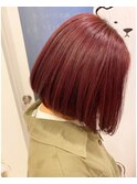 大人かわいいくびれミディラベンダーインナーカラー