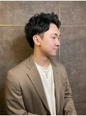 韓国センターパート/サイドパート<理容室><国立/国立駅/メンズ>