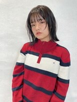 アクシス 栄店(`AXIS) ナチュラルウルフボブ