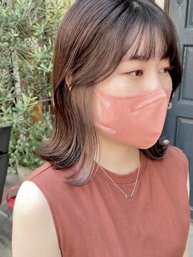 リッカ(RICCA) インナーカラーがアクセント☆顔まわりレイヤーと外ハネボ