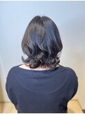 ２０代３０代４０代大人かわいいパーマひし形外ハネミディアム