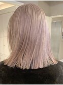 370栗色ミルクチョコレート金髪ボブブロンドヘア艶感バイカラー