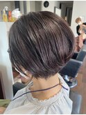 ツヤあり大人ボブ